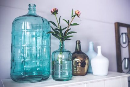 2 Dram clear glass bottles