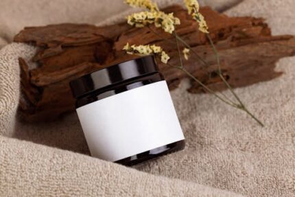 500 ml Natural Jar With Black Cap